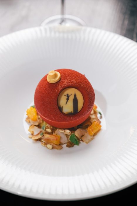 To mark the occasion, we’re unveiling  a limited-edition dessert – The Neverland Bauble – a delicate white chocolate sphere filled with a light passionfruit mousse and crispy milk chocolate, resting on a crunchy oat crumble – topped with the image of Peter Pan flying over Big Ben.
Our iconic Peter Pan Afternoon Tea continues daily from 12pm – 3pm, featuring whimsical new creations such as Tinkerbell’s Hollow, a dark chocolate and cep mushroom mousse with winter truffle, and Captain Hook’s Battenberg, crafted from poppy seed sponge and smoked coconut icing. £2 from every afternoon tea is donated to GOSH Charity, supporting the life-changing care and research that give seriously ill children at Great Ormond Street Hospital the best chance, and childhood possible.
